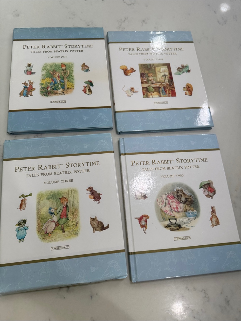 Peter Rabbit Storytime Tales from Beatrix Potter 4 Volumes Hardcover books